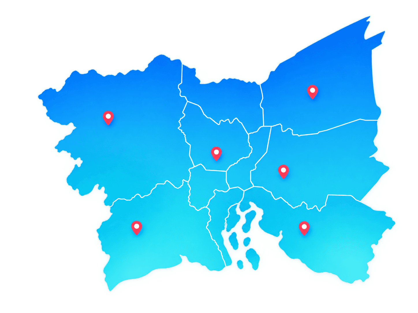 Bangkok and surrounding areas